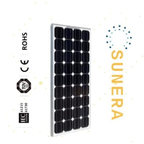 Inicio / Paneles / MONOCRISTALINO / PANEL MONOCRISTALINO 100W Voc 22.6 / Isc 5.65 -SUNERA- 60 MESES DE GARANTIA